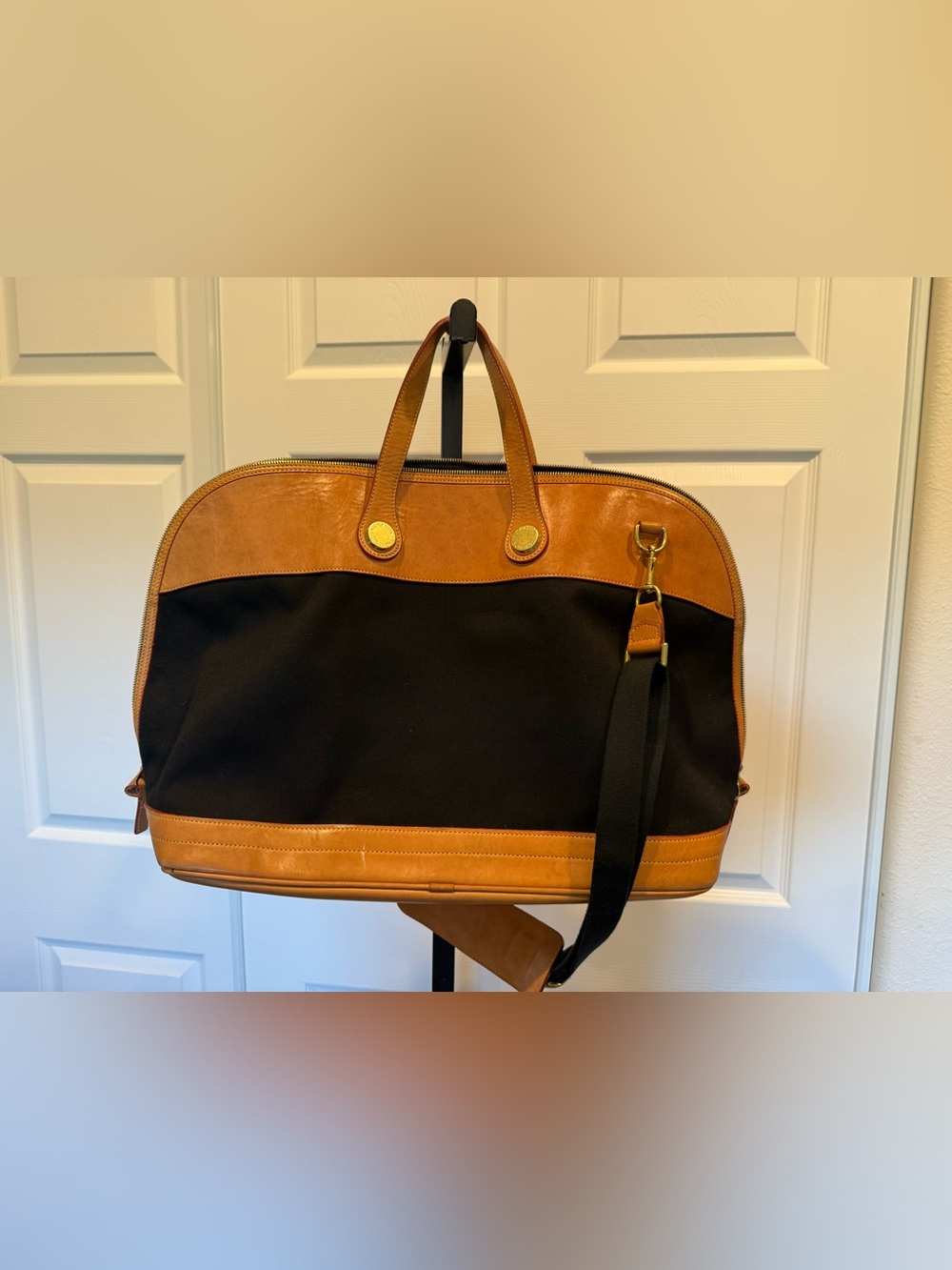 Dooney & Bourne Vintage Weekender Cabriolet Canvas & Leather [SEE CONDITION] - Picture 2 of 15